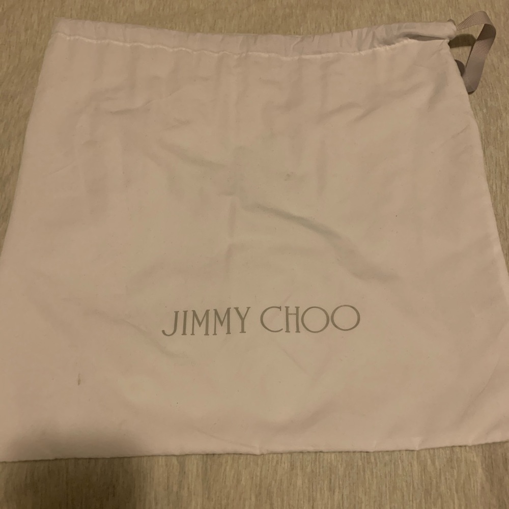 Jimmy Choo Eve Nude Metallic Lambskin Bucket Bag - Picture 7 of 11
